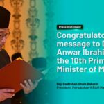 Congratulations Dato' Seri Anwar Ibrahim, the 10th Prime Minister of Malaysia