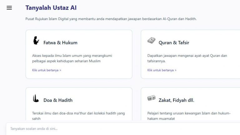 TanyalahUstaz.com: Platform AI Islamik, Rujukan Terbaik | IKRAM