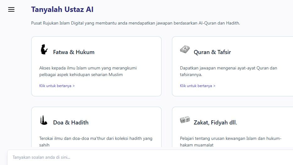 TanyalahUstaz.com: Platform AI Islamik, Rujukan Terbaik | IKRAM