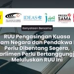 RUU Pengasingan Kuasa Peguam Negara dan Pendakwa Raya Perlu Dibentang Segera